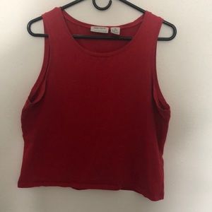 Comfortable red tank top